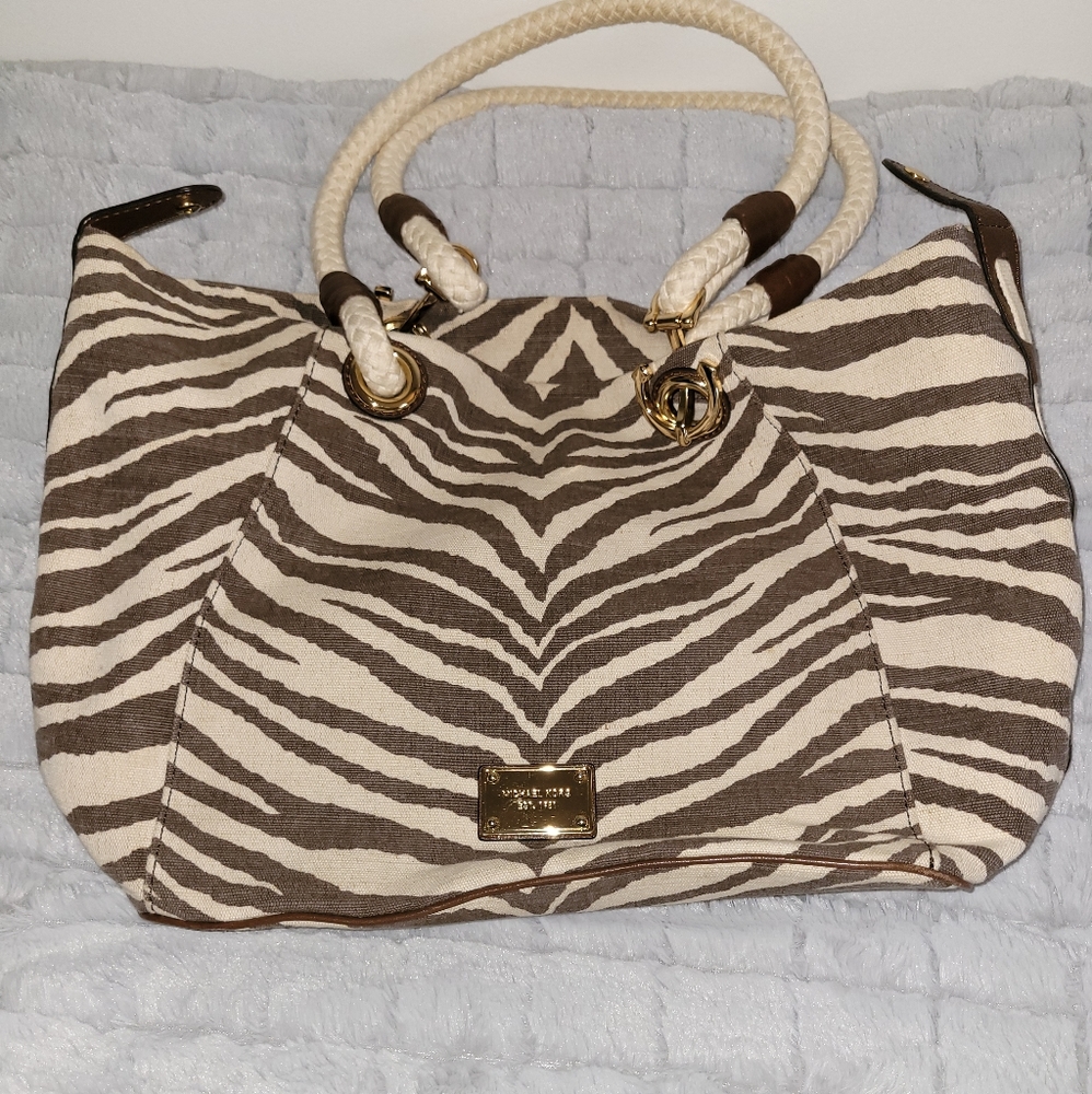 Michael Kors Zebra Stripe Nautical Style Bag